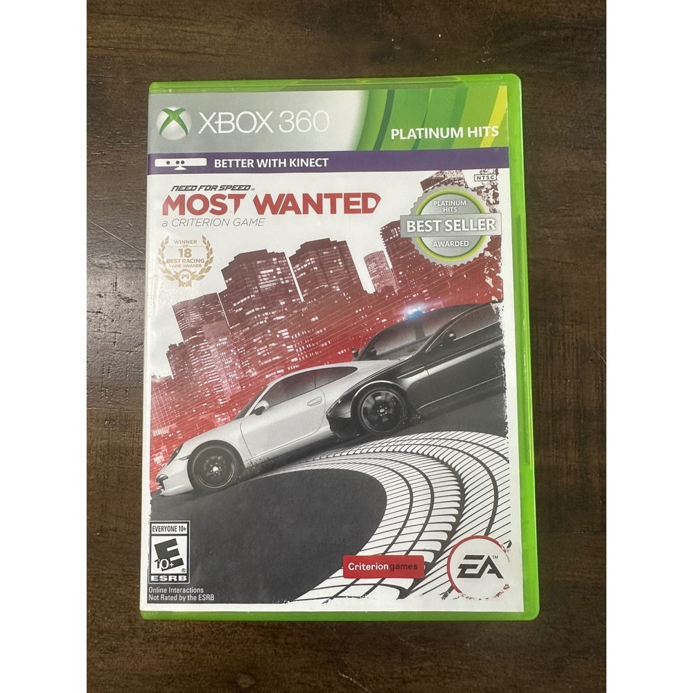 Need for Speed Most Wanted Xbox 360 Platinum Hits Criterion Games Racing‎ EA
